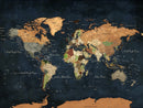 Personalized World Map Canvas – Custom Framed Push Pin