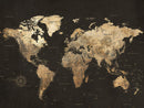 Personalized Push Pin World Map Canvas – Custom Framed