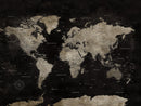 Detailed World Map Wall Art Print - Large Framed World Map