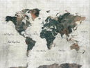 World Map Canvas Print – Framed Travel Map Wall Art for