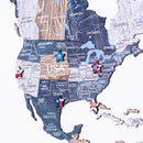 2D Wooden World Map Mystery