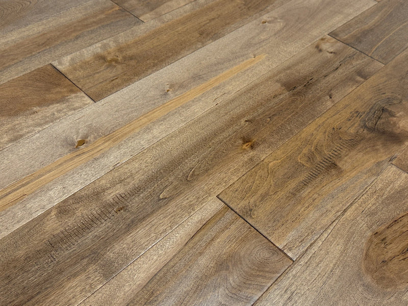 Maple Distressed/Handscraped Solid Hardwood 3/4 x 5 in. - Tuscany