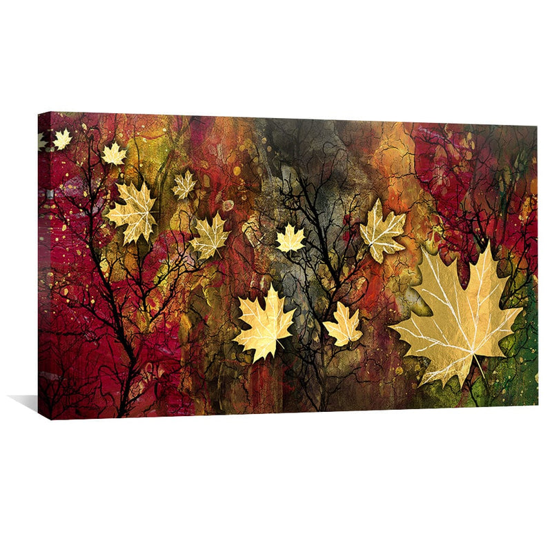 Maple Leaf Forest Canvas