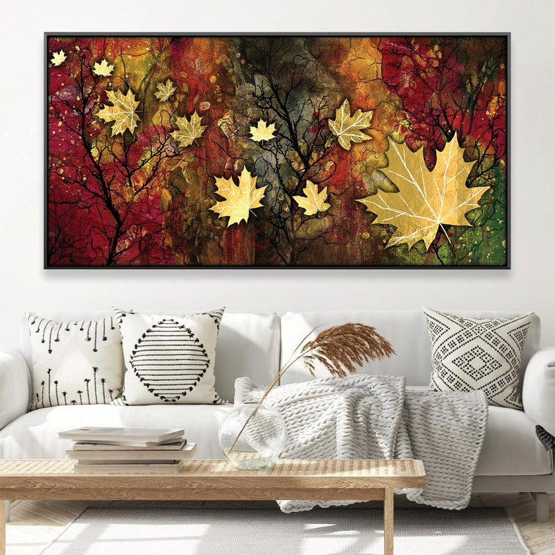 Maple Leaf Forest Canvas