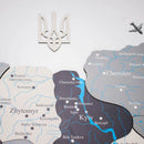Wooden Map of Ukraine Nordik