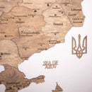 Wooden Map of Ukraine Terra