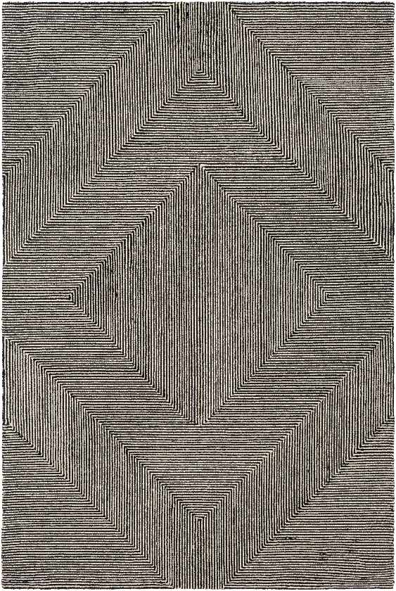 Rucphen Modern Black Area Rug