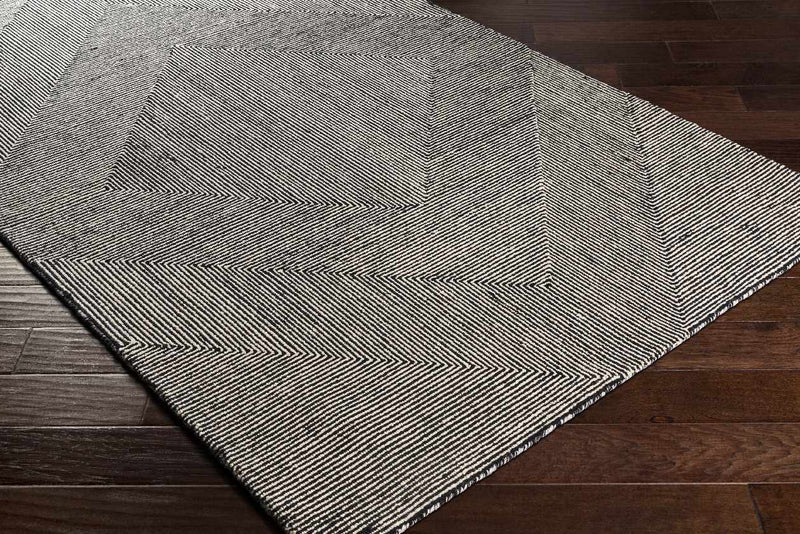 Rucphen Modern Black Area Rug