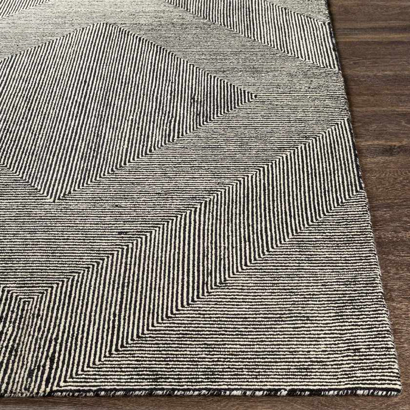 Rucphen Modern Black Area Rug