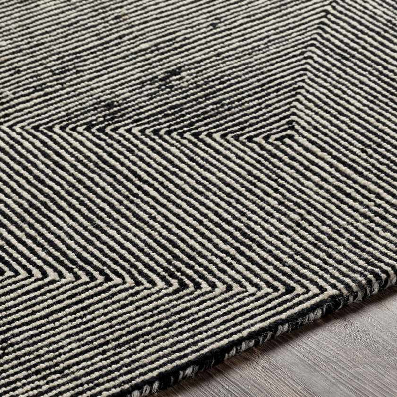 Rucphen Modern Black Area Rug