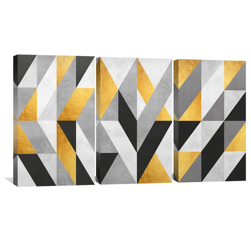 Marble and Gold Art-Set Canvas