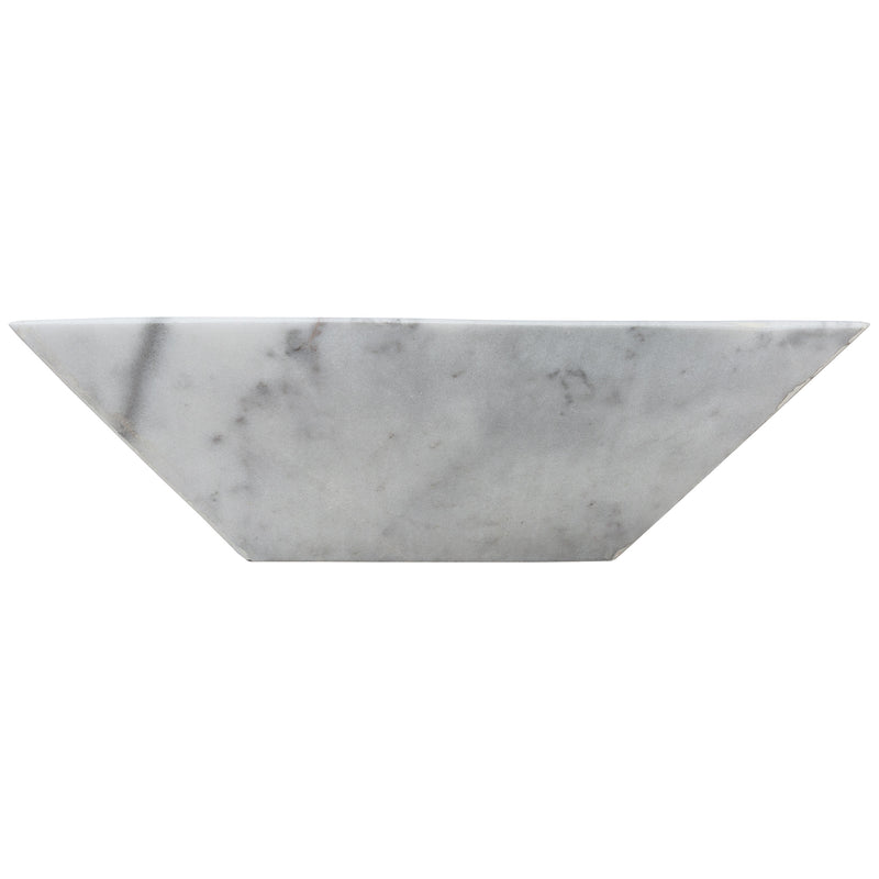 Carrara White Marble Natural Stone Fire Pit