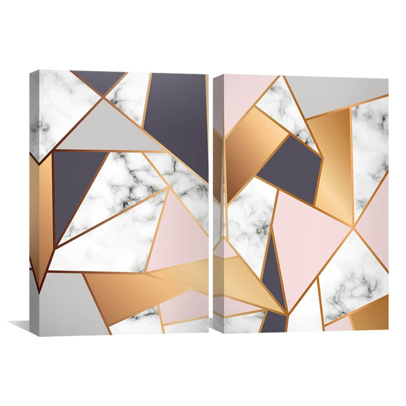 Marble Geometric Canvas