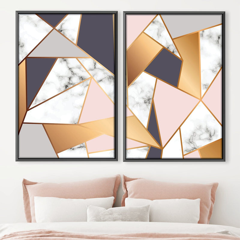 Marble Geometric Canvas