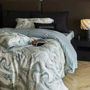 GobekUsa 100s Egyptian Cotton Printed Bedding Set with Sheet, Duvet Cover, and Pillowcase