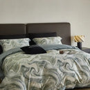 GobekUsa 100s Egyptian Cotton Printed Bedding Set with Sheet, Duvet Cover, and Pillowcase