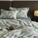 GobekUsa 100s Egyptian Cotton Printed Bedding Set with Sheet, Duvet Cover, and Pillowcase