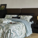 GobekUsa 100s Egyptian Cotton Printed Bedding Set with Sheet, Duvet Cover, and Pillowcase