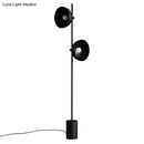 GobekUsa Marble LED Floor Light with Funnel Shade for Modern Living Rooms
