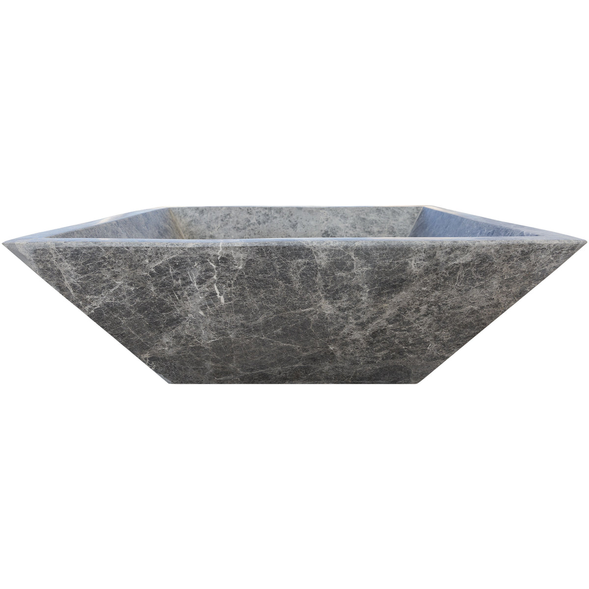 Silver Shadow Marble Natural Stone Fire Pit, photo 6 of 8