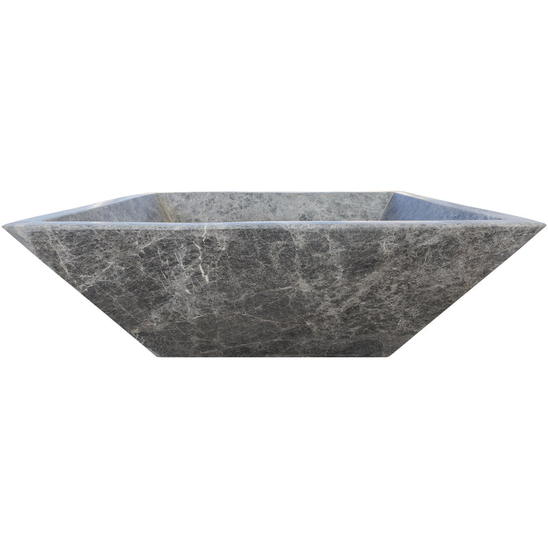 Silver Shadow Marble Natural Stone Fire Pit, photo 6 of 8