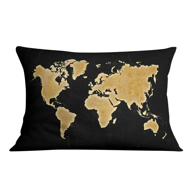 Marble World Map Cushion