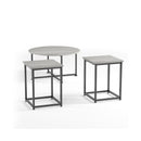 3-Piece Modern Faux Marble Coffee Table Set for Living Room by LJGDeals