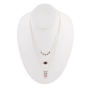 Marcasite and Onyx Sterling Silver Layered Necklace