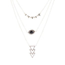 Marcasite and Onyx Sterling Silver Layered Necklace