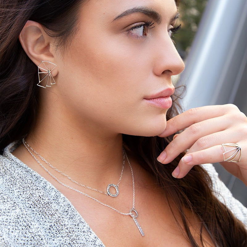 Marcasite Necklace-Sterling Silver