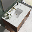 James Martin Marcello 36" Floating Single Bathroom Vanity, Chestnut