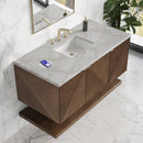 James Martin Marcello 48" Floating Single Bathroom Vanity, Chestnut