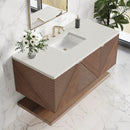 James Martin Marcello 48" Floating Single Bathroom Vanity, Chestnut