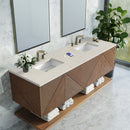 James Martin Marcello 72" Floating Double Bathroom Vanity, Chestnut