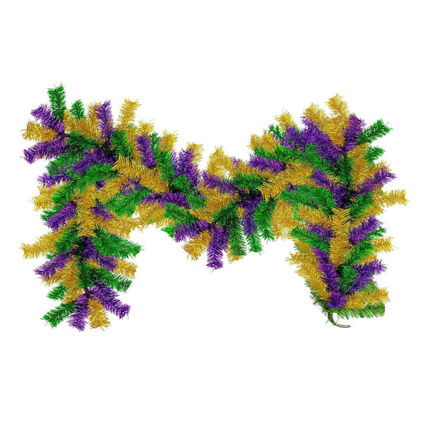 Mardi Gras Mixed Christmas Brush Garland, photo 2 of 4