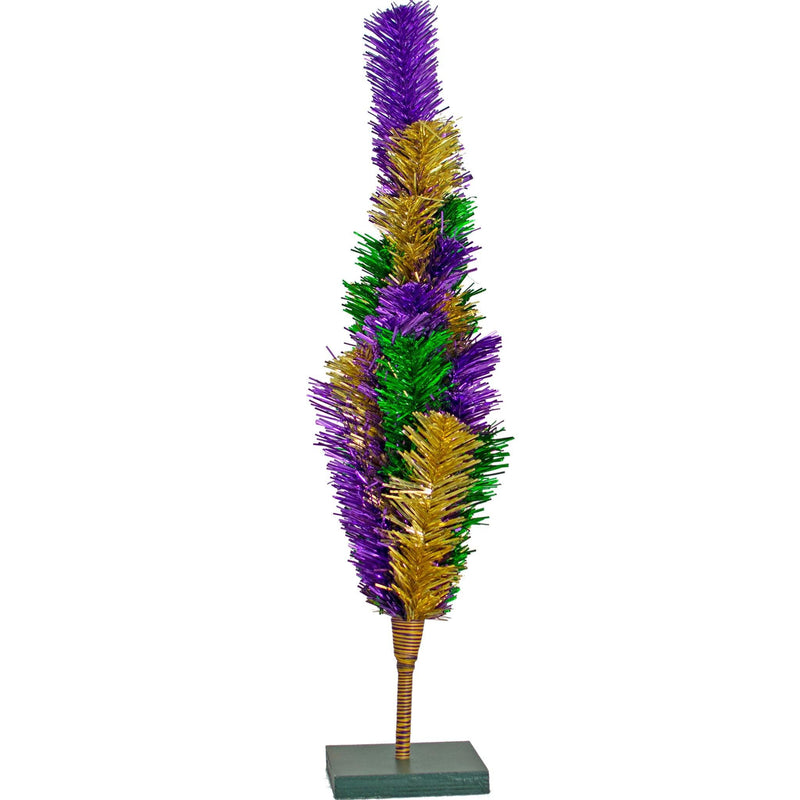 Mardi Gras Mixed Tinsel Christmas Trees