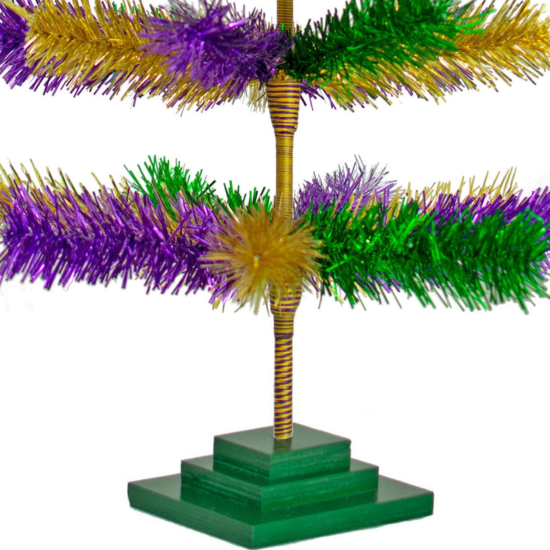 Mardi Gras Mixed Tinsel Christmas Trees