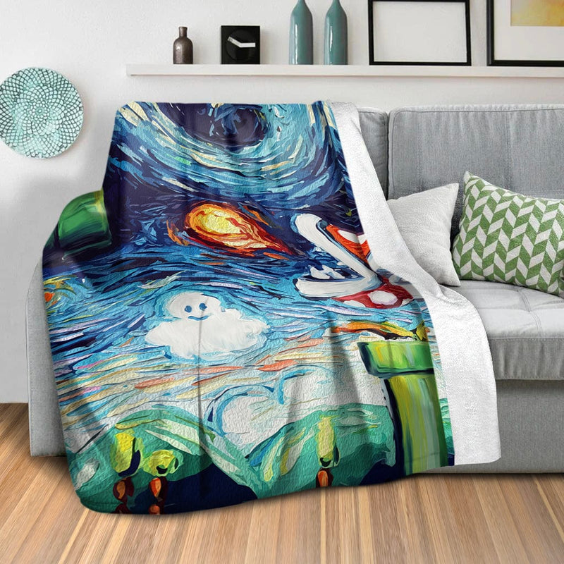 Mario Van Gogh Blanket