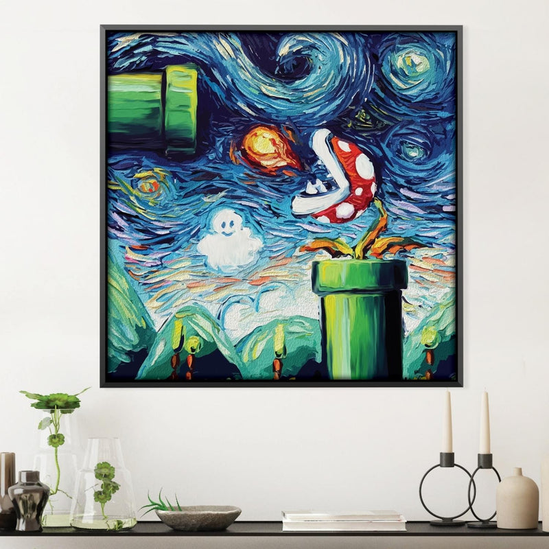 Mario Van Gogh Canvas