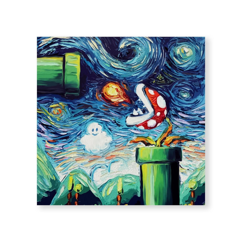 Mario Van Gogh Canvas