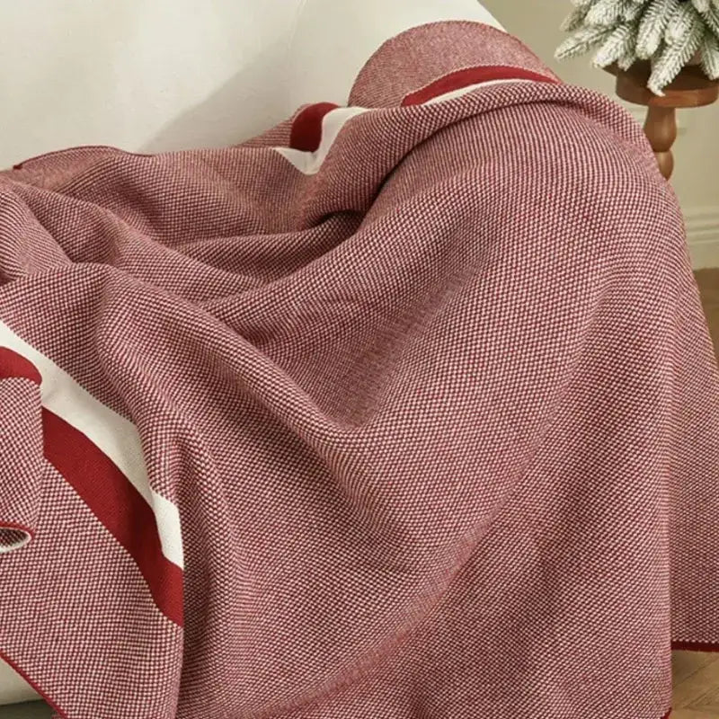 GobekUsa Cozy Striped Knit Blanket for All Seasons, photo 3 of 6
