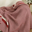 GobekUsa Cozy Striped Knit Blanket for All Seasons