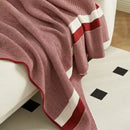 GobekUsa Cozy Striped Knit Blanket for All Seasons