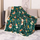 GobekUsa Cozy Flannel Blanket for Christmas Sofa Cover in Digital Lamb Wool Nap Blanket