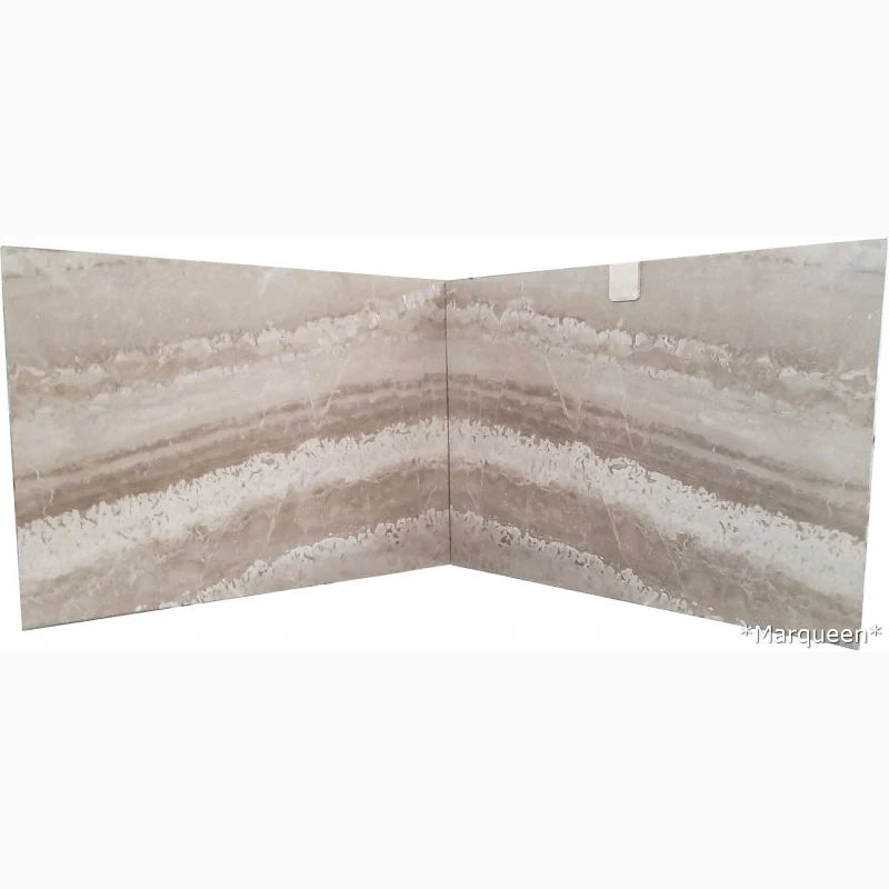 Marqueen Brown Bookmatching Polished Marble Slab