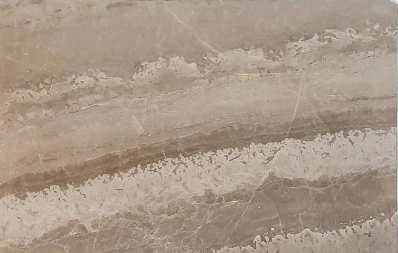 Marqueen Brown Bookmatching Polished Marble Slab