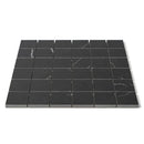 Marquina Nero Lux Glossy Straight Joint 2x2 Porcelain Mosaics 12x12