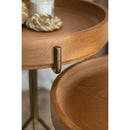 Coffee Table Set With Metal Legs And Wooden Plate