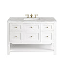 James Martin Breckenridge 48" Single Bathroom Vanity, Bright White