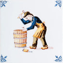 Mason Glazed Delft Ceramic Tiles 6x6